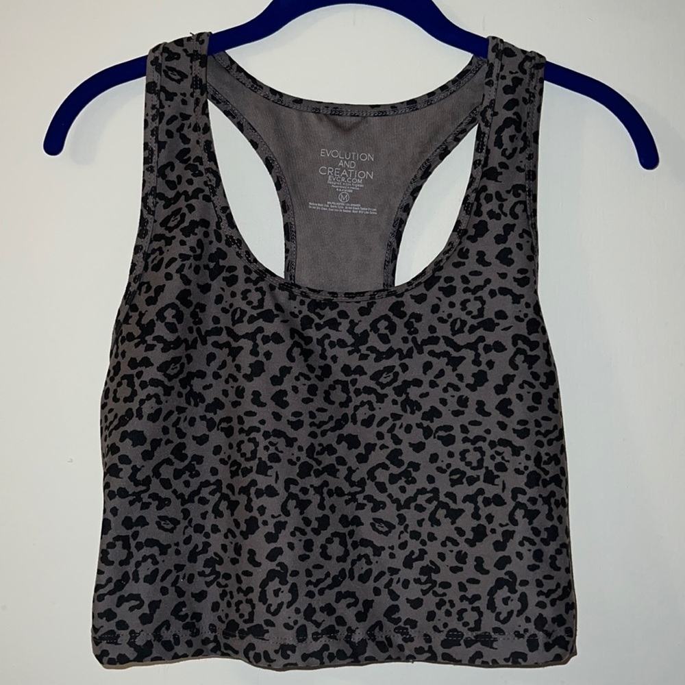 Cheetah print tank top